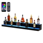 Vevor Led Lighted Liquor Bottle Display Bar Shelf Rf & App Control 48" 2-step. Fixed Price $139.99.