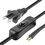 Lamp Cord Has Button Switch Ul304 2a/120v,plug,stripped Ends Ready For Wiring.... Fixed Price $16.97.