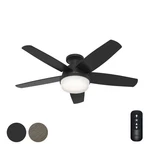 Hunter Fan 48 Inch Low Profile Matte Black Indoor Ceiling W Light And Remote. Fixed Price $106.99.