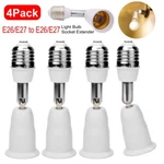 4 Pack E26/e27 Light Socket Extender 4.5 Inch Extension Adjustable Vertical 90. Fixed Price $13.99.