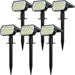 Solar Spot Lights Outdoor Waterproof Ip65 6 Pack 52 Led 2-in-1 Landscape Lightin. Fixed Price $98.82.