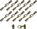 Uxcell 10sets 4mm Leather Cord End Caps With Lobster Claw 4mm, Bronze Tone. Fixed Price $10.52.