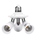 E26 E27 Adjustable Socket Splitter3 In 1 White Bulb Base Adapter Lamp Hol. Fixed Price $19.18.