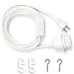 Hrsovii Pendant Light Cord, 25 Feet Hanging Lantern Cable, White, White. Fixed Price $16.17.