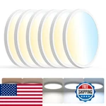 Aphyni 8pack Led Flush Mount Ceiling Light12inch 24w2700k-6500k 5 Color. Fixed Price $98.38.