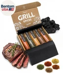Bbq Spice Gift Set For Women - 5 Gourmet Grilling Spices & Rubs Seasoning. Fixed Price $29.98.