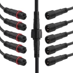 Mxuteuk 6 Pairs 22awg 2 Pin Electrical Connector Ip65 7.87in/20cm Male Female.... Fixed Price $13.73.