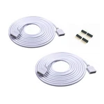 Hualand 2pcs 5m 16.4ft 4 Color Rgb Extension Cable Led Strip Connector White. Fixed Price $24.76.