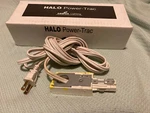 New Cooper Halo White Power-trac Systems 12" 3-wire Cord & Plug Connector L950p. Fixed Price $30.00.