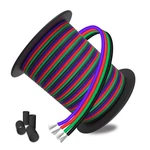 100ft 30m 22awg 4 Pin Led Rgb Extension Cable Electrical Wire Conductor Auto. Fixed Price $30.36.