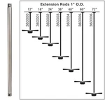 Kichler 360003 Bronze 36" Down Rod For 12 Ft Ceilings. Fixed Price $38.21.