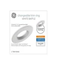 Ge 6-in Changeable Trim Ring White Baffle Metal Recessed. Fixed Price $17.07.