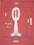 52 Ceiling Fan Blade Arm Replacement Bracket Glendale White Complete. Fixed Price $19.95.