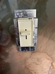 Lutron S-600-iv 600watt Single Pole Designer Slide Dimmer- Ivory. Fixed Price $19.99.