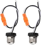 E26 Socket Adapter, 2 Pack Light Bulb Pigtail, Screw In Male. Fixed Price $14.85.