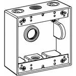 Orbit 2b75-3-w 2-gang Weatherproof Box Three 0.75 Inch Hubs 2 Deep White. Fixed Price $17.45.