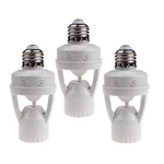 Lphumex 3pcs Motion Sensor Light Sockets, E26/e27 Screw In Sockets. Fixed Price $21.49.