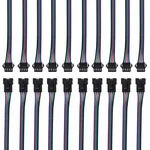 Btf-lighting 10 Pairs 4pin Sm Jst 15cm Cable Female/male 4 Pin, Rgb. Fixed Price $14.52.