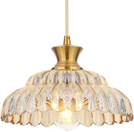 Amber Glass Pendant Lights, 11.8" Brushed Gold Lighting Light Fixtures Mod. Fixed Price $108.99.