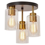 Foucasal Flush Mount Ceiling Light 3-light Black Semi Fixture With. Fixed Price $70.28.