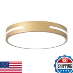 Wheatronic Gold Led Ceiling Light Fixture, Dimmable, 5-color Temp, Flush Mount. Fixed Price $51.16.