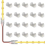 Miwise 8mm Connectors Kit For 2-pin Cob Led Strip,20pcs Strip-to-wire Connect.... Fixed Price $18.42.