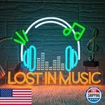 Looklight Live Music Neon Sign Lost In Signs For Wall Decor Led Light. Fixed Price $53.23.
