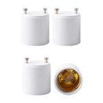 4 Pack Jackyled Gu24 To E26 E27 Adapter, Heat Resistant Up 4-pack, White. Fixed Price $13.35.