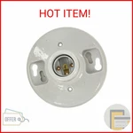 Leviton One-piece Glazed Porcelain Outlet Box Mount, Aluminum, 49875, White. Fixed Price $6.69.