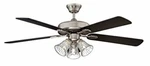 Concord Fans 52ric5est, 5 Black/rosewood Blades Ceiling Fan, Stainless Steel. Fixed Price $69.95.