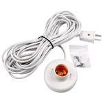 1pcs White Hanging Light Cord E27 Bulb Socket To 2-prong With On/off Sw.... Fixed Price $31.47.