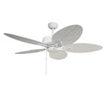Harbor Breeze, 52" Indoor/outdoor Ceiling Fan W White Wicker Blades "tilghman". Fixed Price $180.00.
