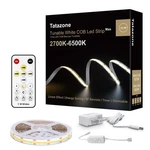 Tatazone 6.56ft Tunable White Cob Led Strip Light With Rf Remote, Cri93+ Dimm.... Fixed Price $40.39.