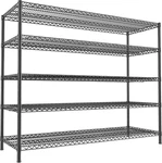 Reibii 55.5" W Storage Shelves 3200lbs Metal Shelving 5 Tier Wire Unit. Fixed Price $142.88.