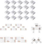 Amefil Led Strip Connectors - 4 Pin Solderless Gapless Rgb L Splitter Right.... Fixed Price $9.11.