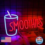 Vinray Smoothies Bar Neon Sign For Fruit Beverage Shop And Cafesuper Bright Led. Fixed Price $66.23.