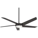 Minkaaire F617l-gm 60" 5 Blade Indoor Ceiling Fan With Integrated Led Light. Fixed Price $385.00.