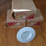 Lot Of 3 Lithonia Lighting 7b2w U 6" White Baffle Trim For Can Light. Fixed Price $29.99.