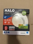 Halo Gimbal Adjustable Downlight 4" 35 Tilt, 360 Rotation 3000k Nominal. Fixed Price $13.00.