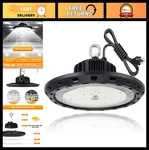 150w Led High Bay Lights 22500lm 5000k, Ufo Shop Warehouse Lighting, Black Finis. Fixed Price $89.99.