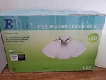 Elite Ceiling Fan Kit Led 3 Light Silver Base Frosted Glass Lk1905. Fixed Price $24.99.