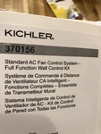Kichler Ac Wall Fan Light Speed Control Kit Full Function, White 370156 Wireless. Fixed Price $20.00.