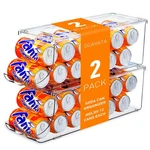 Scavata 2 Pack Soda Can Organizer For Refrigerator, Stackable Canned Food Pop.... Fixed Price $34.36.