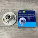 Leviton One-piece Pull Chain Outlet Box Mount Glazed Porcelain White 9726-c. Fixed Price $6.27.