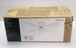 Hampton Bay Elementals Littleton White 42" Flush Mount Ceiling Fan. Fixed Price $48.00.