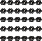 Uxcell 30pcs 6-star Knobs 1/4-20 Female Thread 32mm 6-point Star Plastic Head Th. Fixed Price $24.99.
