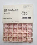 Factory Pack Swarovski Crystal Light Rose 18mm Metro 6058 Pendant; 24pc. Fixed Price $119.00.