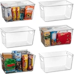 Plastic Pantry Organization And Storage Bins With Lids Perfect Kitchen Organiz. Fixed Price $57.34.