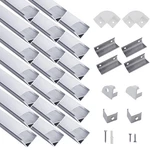 Hunhun 20-pack 3.3ft/1meter V Shape Led Aluminum Channel System With Milky Cover. Fixed Price $97.99.