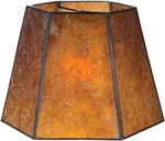 Hexagon Mica Shade, 9"(t) X 14"(b) 10"(h)), 1/2" Recess Washer Fitter. Fixed Price $348.99.